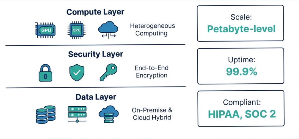 Secure & Scalable AI Infrastructure - HIPAA & SOC 2 Compliant